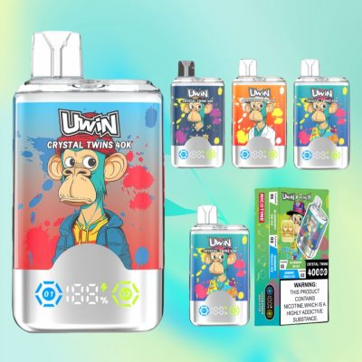 Uwin X RandM Twins Crystal 40000 Puffs | TOTOVAPE Uwin X RandM Twins Crystal 40000 Puffs | TOTOVAPE